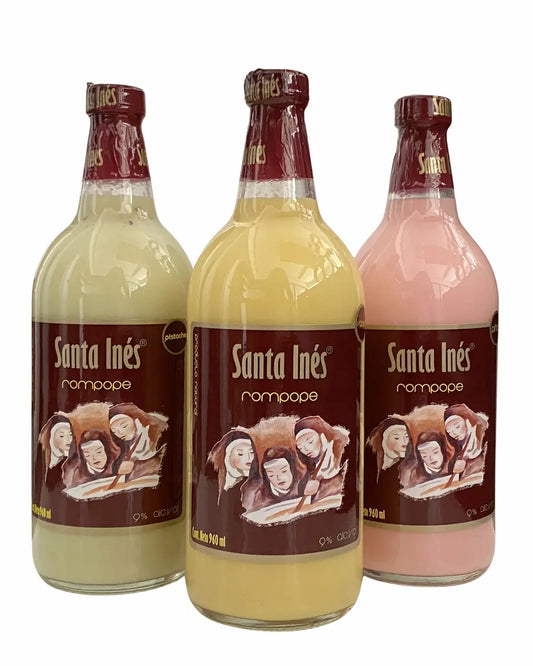 Rompope Trío Tradición Mexicana Santa Inés — 3 botellas de 960ml